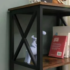 Red Living Regal Molalla II - Braun / Schwarz -Büromöbel Verkäufe 1000283987 210813 06360200306 DETAILS P000000001000283987