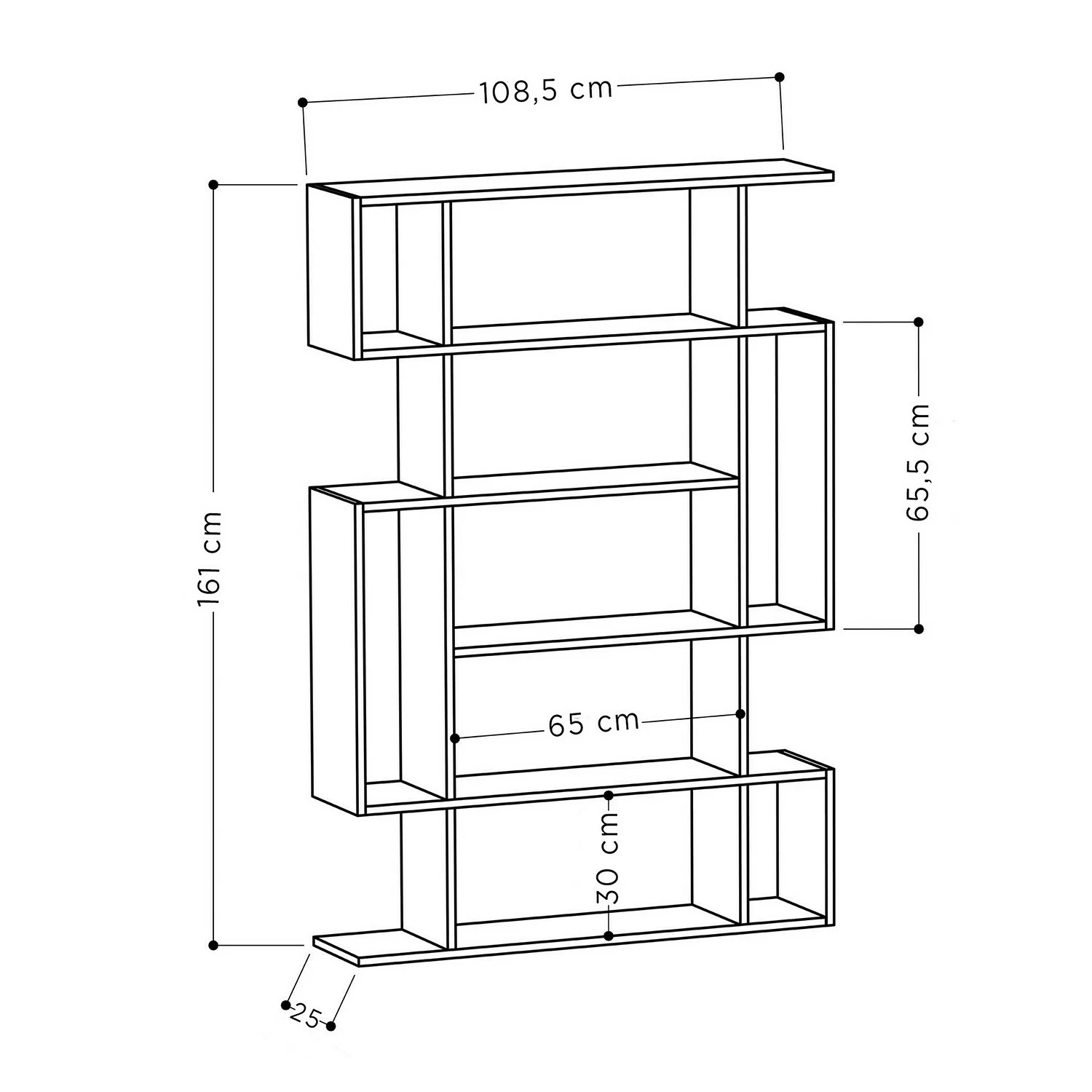Red Living Regal Rioca - Eiche Sonoma Dekor / Anthrazit 5 Red Living Regal Rioca - Eiche Sonoma Dekor / Anthrazit – Bild 3