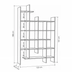 Red Living Regal Illon - Grau -Büromöbel Verkäufe 1000284398 210809 06093100194 SKETCH DETAILS P000000001000284398 sketch