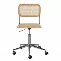 Mørteens Bürostuhl Ramon - Rattan / Buche massiv / Stahl - Beige / Buche / Chrom -Büromöbel Verkäufe 1000285156 220524 030 DETAILS P000000001000285156