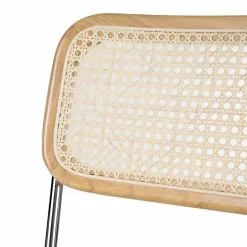 Mørteens Bürostuhl Ramon - Rattan / Buche massiv / Stahl - Beige / Buche / Chrom -Büromöbel Verkäufe 1000285156 220524 050 DETAILS P000000001000285156