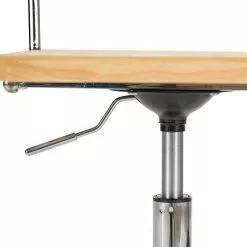 Mørteens Bürostuhl Ramon - Rattan / Buche massiv / Stahl - Beige / Buche / Chrom -Büromöbel Verkäufe 1000285156 220524 060 DETAILS P000000001000285156