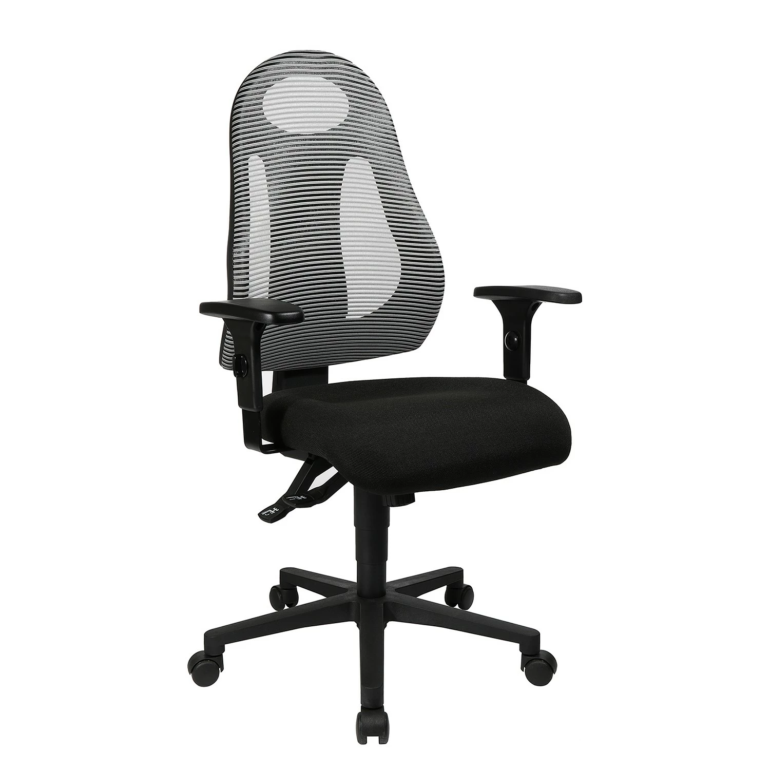 Topstar Bürodrehstuhl Free Art - Lichtgrau - Ohne Kopfstütze 6 Topstar Bürodrehstuhl Free Art - Lichtgrau - Ohne Kopfstütze – Bild 4