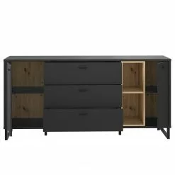 Loftscape Sideboard Mazzo - Schwarz / Eiche Artisan Dekor -Büromöbel Verkäufe 1000285799 210819 12212500045 DETAILS P000000001000285799