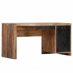 Red Living Büroset Washington (2-teilig) - Mango massiv / Eisen - Mango / Anthrazit -Büromöbel Verkäufe 1000287287 210826 08385200008 DETAILS P000000001000287287