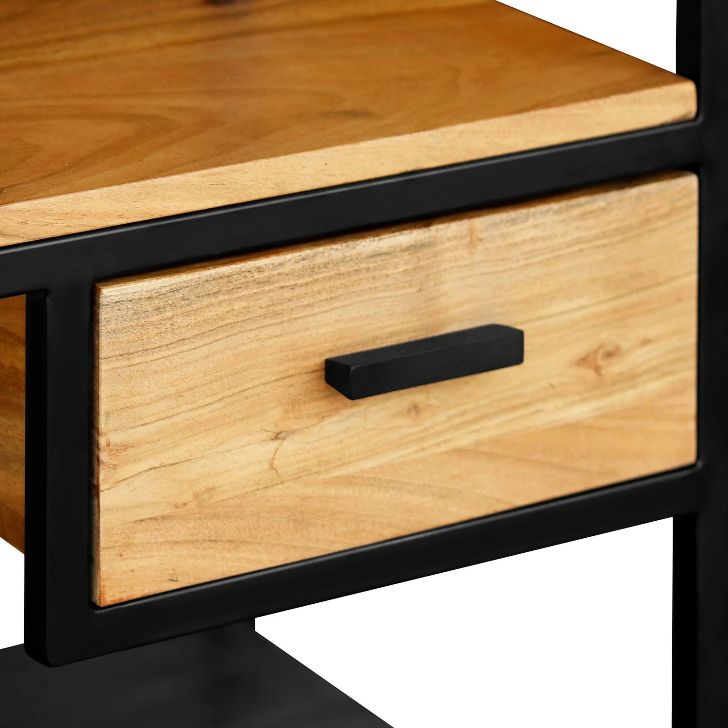 Ars manufacti Regal Conjo II - Akazie massiv / Eisen - Akazie / Schwarz 9 Ars manufacti Regal Conjo II - Akazie massiv / Eisen - Akazie / Schwarz – Bild 7