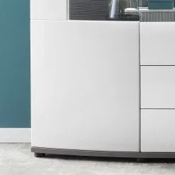 Loftscape Sideboard Intento I - Hochglanz Weiß / Anthrazit -Büromöbel Verkäufe 1000288186 210827 12095600053 DETAILS P000000001000288186