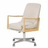 Mørteens Bürostuhl Burns - Webstoff / Eiche massiv / Metall - Creme / Eiche Hell / Silber -Büromöbel Verkäufe 1000288193 220610 010 IMAGE P000000001000288193