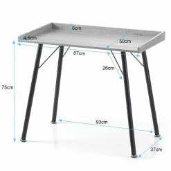 FLHF Schreibtisch Fey - Eiche Dekor / Schwarz 21 FLHF Schreibtisch Fey - Eiche Dekor / Schwarz -Büromöbel Verkäufe 1000289009 210902 09120300226 SKETCH DETAILS P000000001000289009 sketch