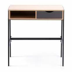 FLHF Schreibtisch Ins - Eiche Dekor / Schwarz -Büromöbel Verkäufe 1000289010 210902 09120300229 DETAILS P000000001000289010