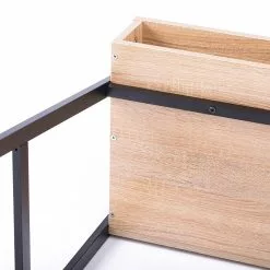 FLHF Schreibtisch Ins - Eiche Dekor / Schwarz -Büromöbel Verkäufe 1000289010 210902 09120300231 DETAILS P000000001000289010