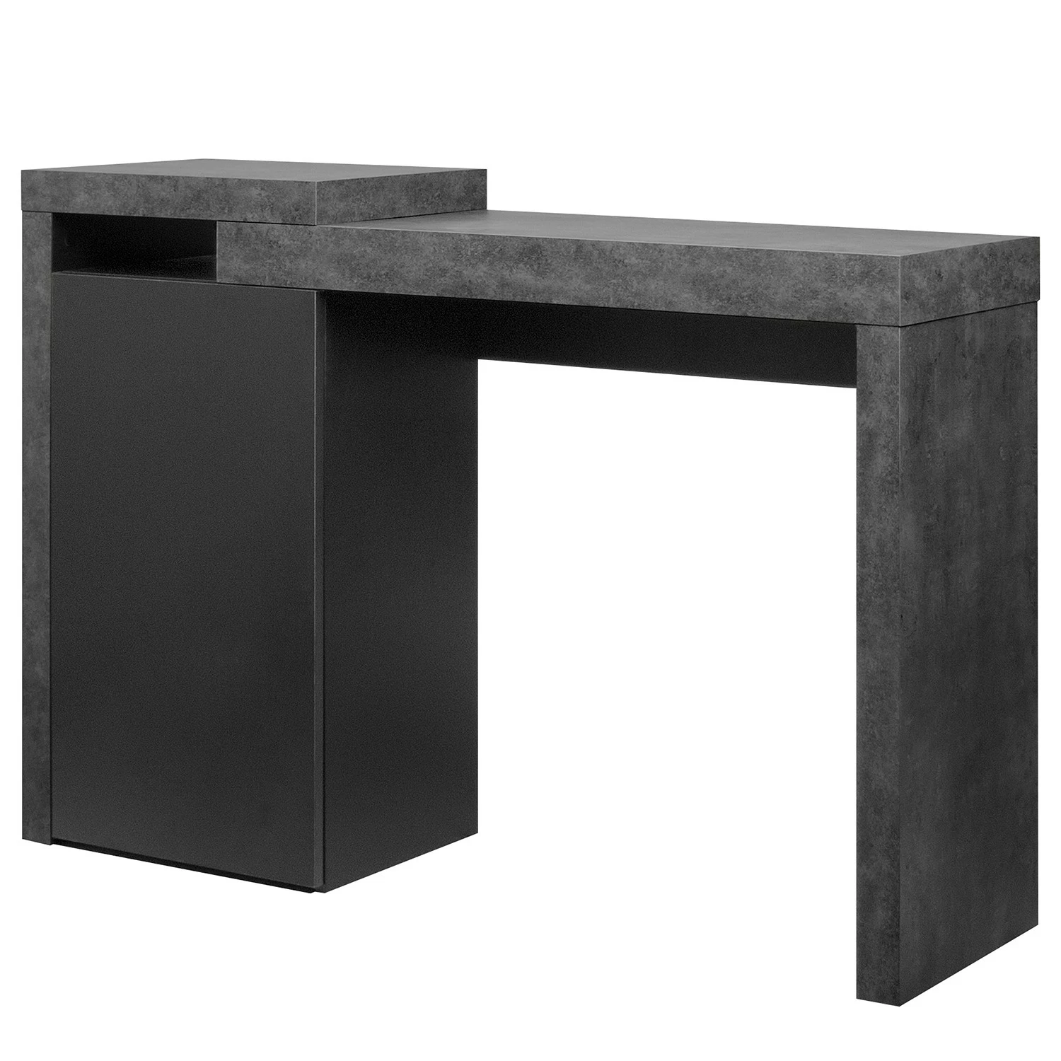 Temahome Schreibtisch Detroit - Wabenplatte - Beton Dekor / Schwarz 3 Temahome Schreibtisch Detroit - Wabenplatte - Beton Dekor / Schwarz