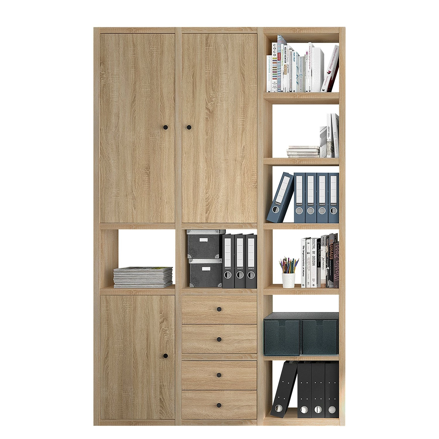 Fredriks Aktenschrank-Kombination Emporio - Eiche Sonoma Dekor 3 Fredriks Aktenschrank-Kombination Emporio - Eiche Sonoma Dekor