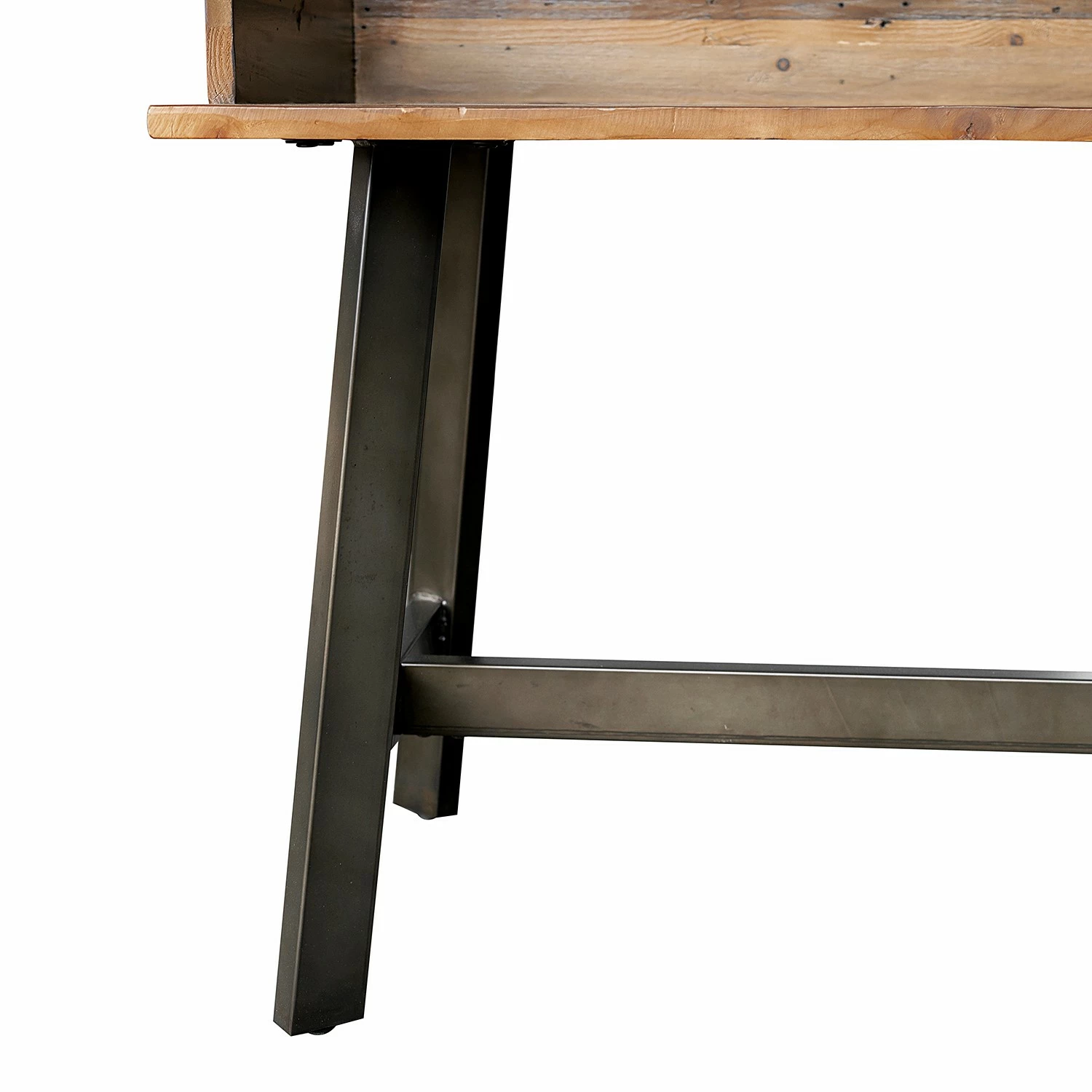 Ars manufacti Schreibtisch Tamati III - Pinie massiv / Edelstahl - Pinie / Schwarz 9 Ars manufacti Schreibtisch Tamati III - Pinie massiv / Edelstahl - Pinie / Schwarz – Bild 7