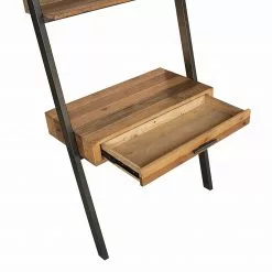 Ars manufacti Wandschreibtisch Tamati - Pinie massiv / Edelstahl - Pinie / Schwarz -Büromöbel Verkäufe 1000291189 220610 055 DETAILS P000000001000291189