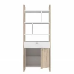 Fredriks Büroset Holvik (3-teilig) - Eiche Sonoma Dekor / Weiß -Büromöbel Verkäufe 1000292005 211006 14100700196 DETAILS P000000001000292005