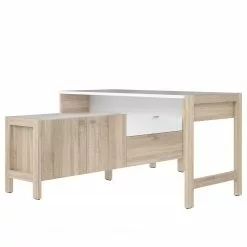 Fredriks Büroset Holvik (4-teilig) - Eiche Sonoma Dekor / Weiß -Büromöbel Verkäufe 1000292006 211006 14100700198 DETAILS P000000001000292006