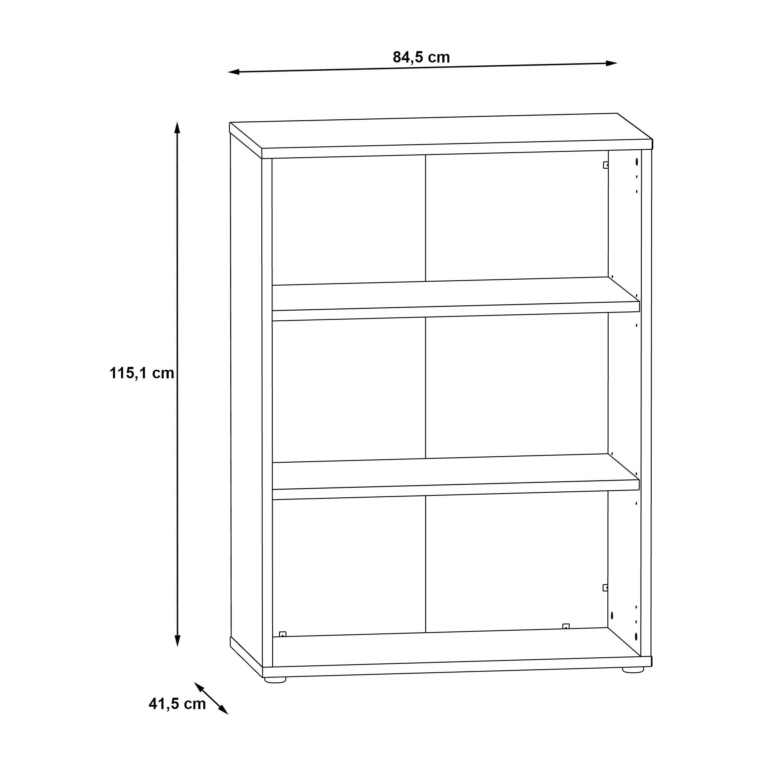 Fredriks Büroset Kendrick II (7-teilig) - Weiß / Grau 24 Fredriks Büroset Kendrick II (7-teilig) - Weiß / Grau – Bild 22