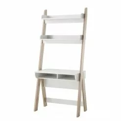 Mørteens Schreibtisch-Kombination Vela - Weiß / Eiche Sanremo Dekor