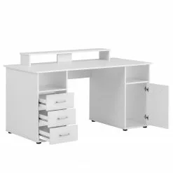 Furnitive Schreibtisch Nora - Weiß 10 Furnitive Schreibtisch Nora - Weiß -Büromöbel Verkäufe 1000296243 210927 08195200146 DETAILS P000000001000296243