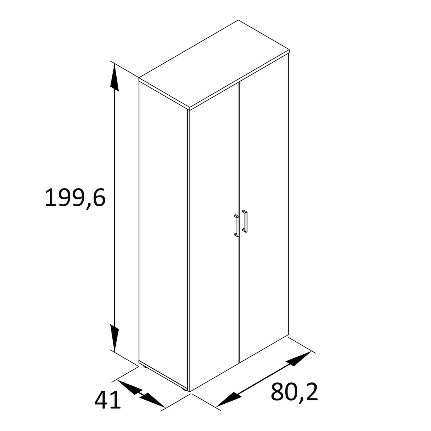 Furnitive Aktenschrank Cookley IV - Anthrazit / Eiche Dekor 7 Furnitive Aktenschrank Cookley IV - Anthrazit / Eiche Dekor – Bild 5