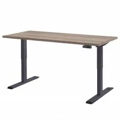 Furnitive Büroset Avin XV (5-teilig) - (Höhenverstellbar) - Eiche Sonoma Dekor / Hochglanz Anthrazit -Büromöbel Verkäufe 1000297146 211008 13251000158 DETAILS P000000001000297146