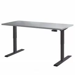 Furnitive Büroset Avin XVI (6-teilig) - (Höhenverstellbar) - Lichtgrau / Hochglanz Anthrazit -Büromöbel Verkäufe 1000297159 211008 13251100194 DETAILS P000000001000297159