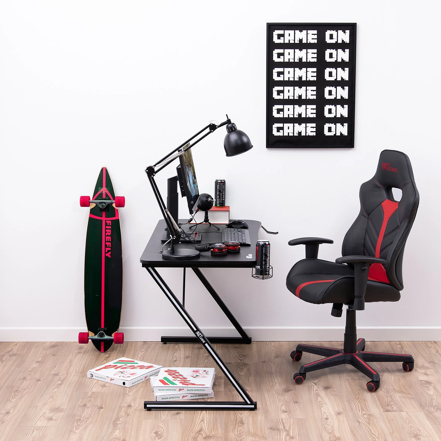 Fredriks Gaming Tisch Evale - Schwarz 6 Fredriks Gaming Tisch Evale - Schwarz – Bild 4