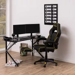 Fredriks Gaming Chair Cloud II - Schwarz / Gelb -Büromöbel Verkäufe 1000297638 211007 08054500069 MOOD DETAILS P000000001000297638 mood