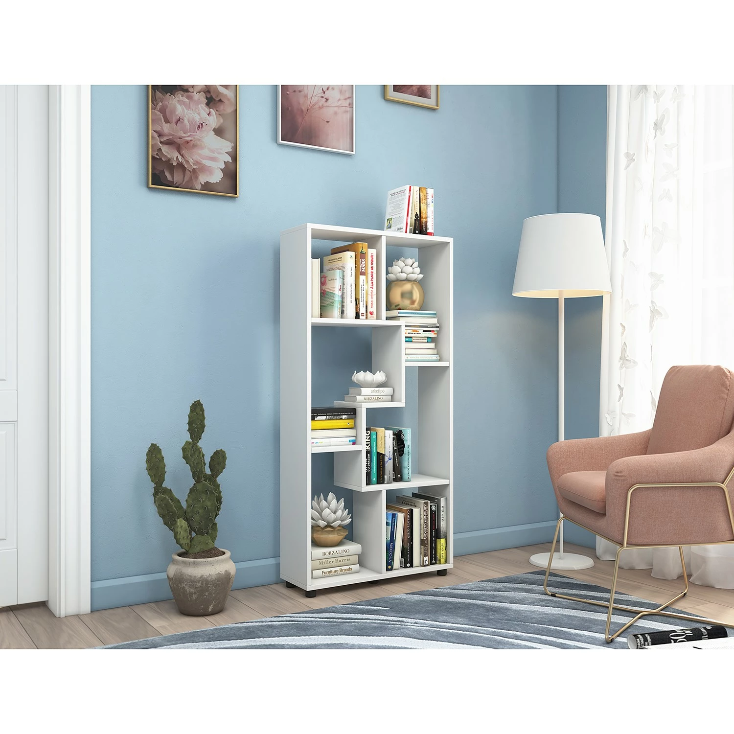 VCM Regal Blina - Weiß 4 VCM Regal Blina - Weiß – Bild 2