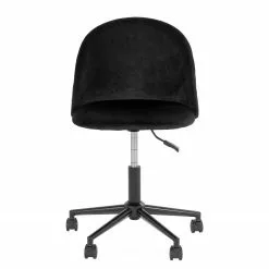 Red Living Bürodrehstuhl Varby - Samt / Stahl - Schwarz -Büromöbel Verkäufe 1000299420 211012 13445500175 DETAILS P000000001000299420