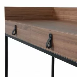 Fredriks Schreibtisch Boonton - Echtholz furniert / Metall - Walnuss / Schwarz -Büromöbel Verkäufe 1000299499 211011 084543000105 DETAILS P000000001000299499