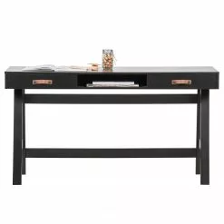 Fredriks Schreibtisch Dural - Kiefer massiv - Schwarz / Vintage Braun 14 Fredriks Schreibtisch Dural - Kiefer massiv - Schwarz / Vintage Braun -Büromöbel Verkäufe 1000299506 211011 084544000122 DETAILS P000000001000299506