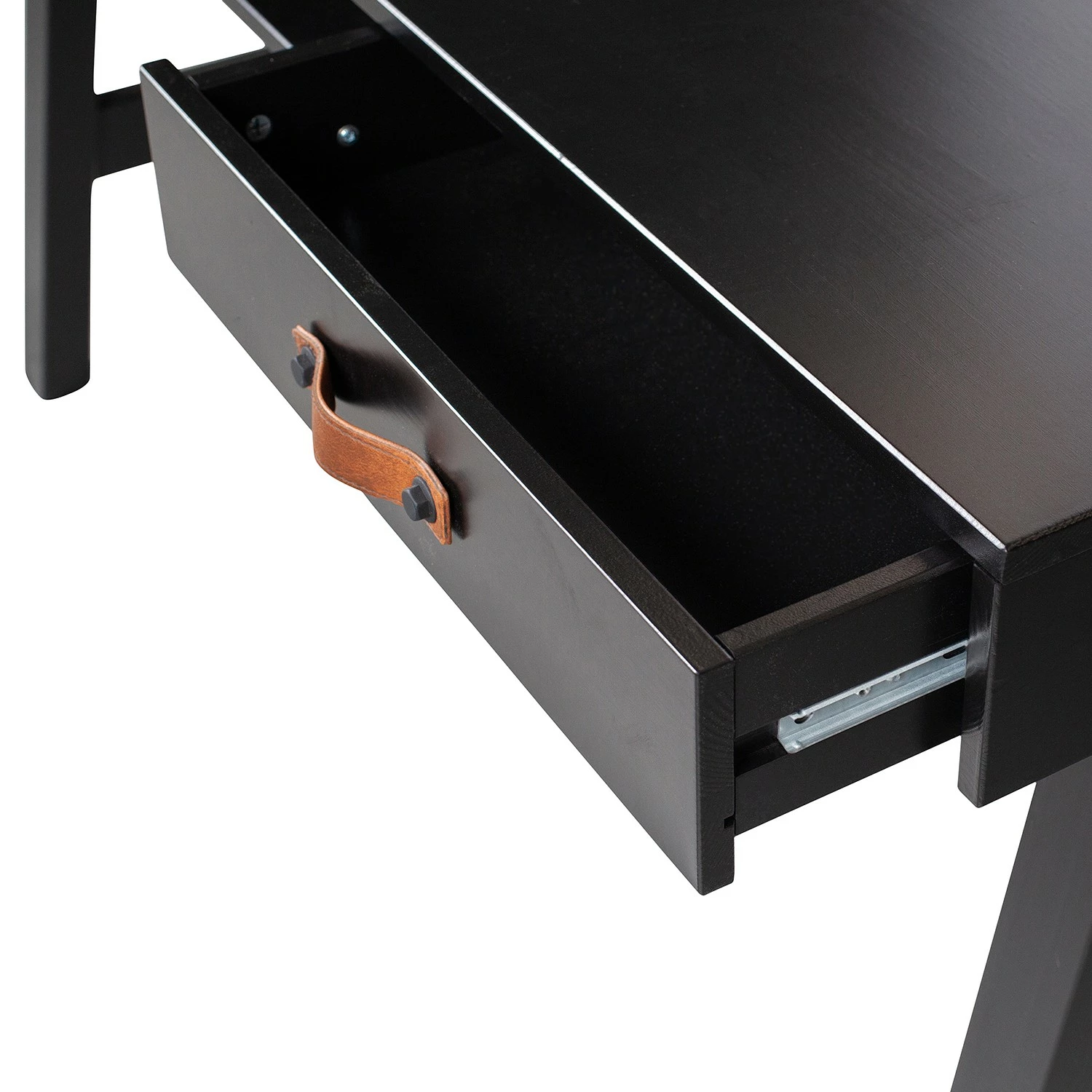 Fredriks Schreibtisch Dural - Kiefer massiv - Schwarz / Vintage Braun 10 Fredriks Schreibtisch Dural - Kiefer massiv - Schwarz / Vintage Braun – Bild 8