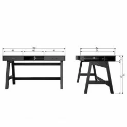 Fredriks Schreibtisch Dural - Kiefer massiv - Schwarz / Vintage Braun 19 Fredriks Schreibtisch Dural - Kiefer massiv - Schwarz / Vintage Braun -Büromöbel Verkäufe 1000299506 211011 084544000582 SKETCH DETAILS P000000001000299506 sketch