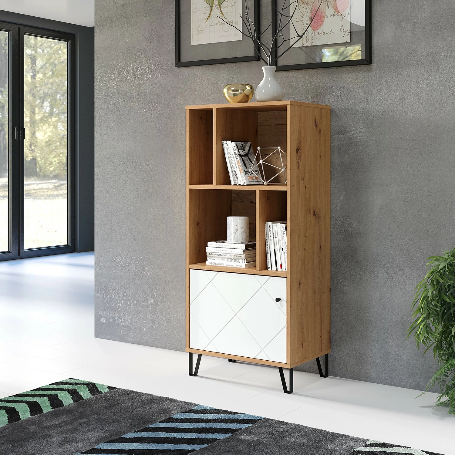 Trendteam Regal Touch - Eiche Artisan Dekor / Weiß 5 Trendteam Regal Touch - Eiche Artisan Dekor / Weiß – Bild 3