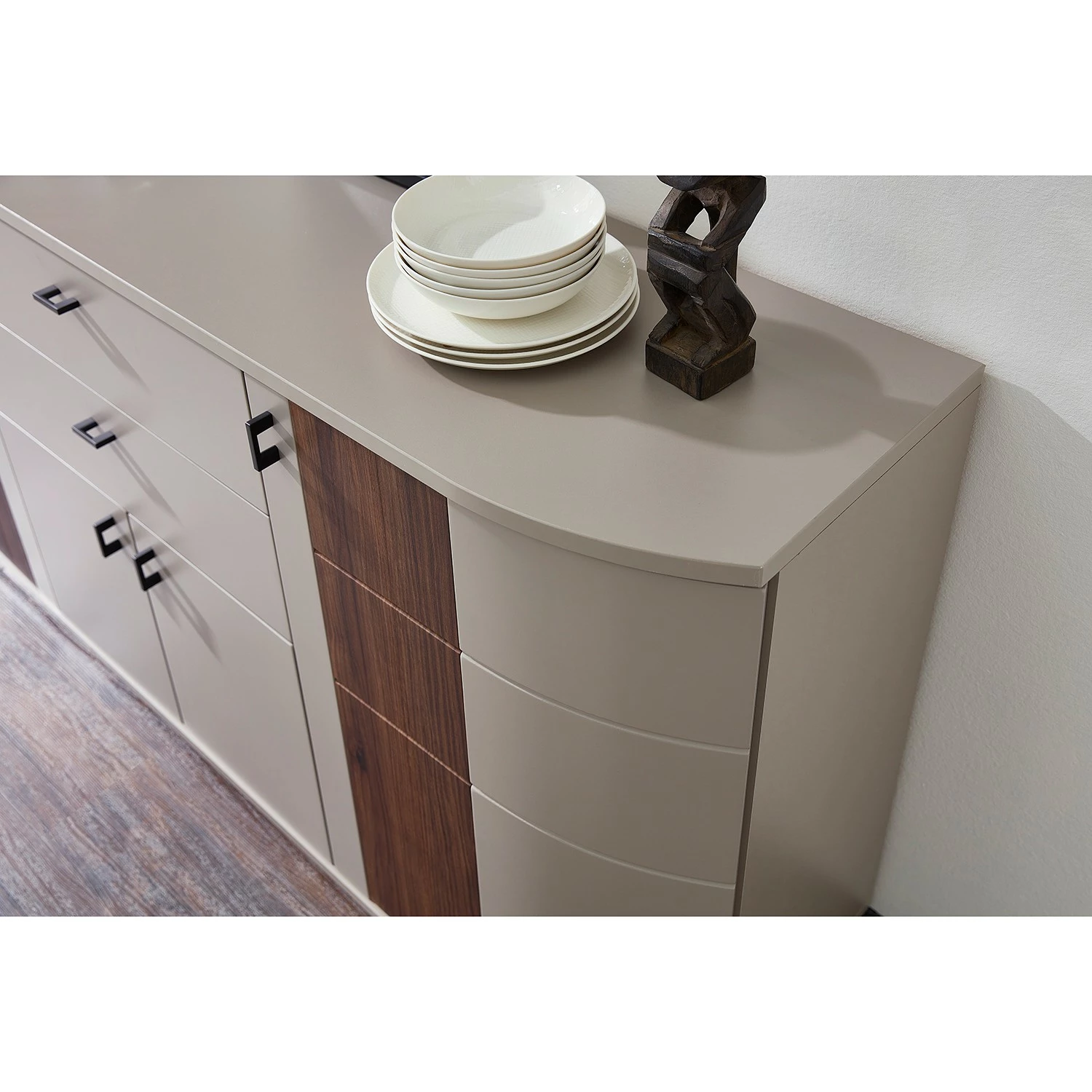 Loftscape Sideboard Saida - Kaschmir / Nussbaum Dekor 10 Loftscape Sideboard Saida - Kaschmir / Nussbaum Dekor – Bild 8