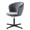 Red Living Bürodrehstuhl Cheia II - Samt / Eisen - Grau / Schwarz -Büromöbel Verkäufe 1000303610 211117 16474000117 IMAGE P000000001000303610