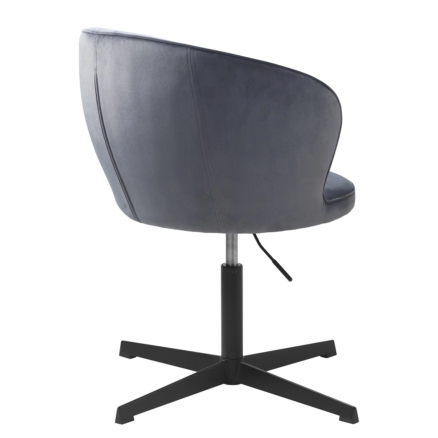 Red Living Bürodrehstuhl Cheia II - Samt / Eisen - Grau / Schwarz 6 Red Living Bürodrehstuhl Cheia II - Samt / Eisen - Grau / Schwarz – Bild 4