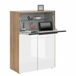 Maja Möbel Sekretär Merit - Eiche Riviera Dekor -Büromöbel Verkäufe 1000304070 211108 08102400079 DETAILS P000000001000304070