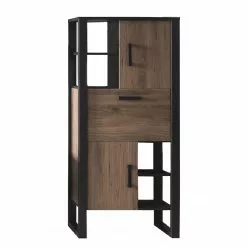 Red Living Regal Norddal II - Nussbaum Dekor / Schwarz -Büromöbel Verkäufe 1000304808 211027 10494600088 DETAILS P000000001000304808