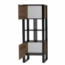 Red Living Regal Norddal III - Nussbaum Dekor / Schwarz -Büromöbel Verkäufe 1000304809 211027 104957000105 DETAILS P000000001000304809