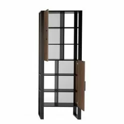 Red Living Regal Norddal I - Nussbaum Dekor / Schwarz -Büromöbel Verkäufe 1000304812 211027 104959000122 DETAILS P000000001000304812