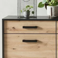 Norrwood Sideboard Argenteuil I - Eiche Artisan Dekor / Schwarz -Büromöbel Verkäufe 1000304823 211027 10522300190 DETAILS P000000001000304823