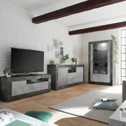 LC Spa Sideboard Urbino I - Hellgrau / Dunkelgrau -Büromöbel Verkäufe 1000306556 211122 15085200063 DETAILS P000000001000306556