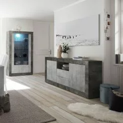 LC Spa Sideboard Urbino I - Hellgrau / Dunkelgrau -Büromöbel Verkäufe 1000306556 211122 15085300051 MOOD DETAILS P000000001000306556 mood