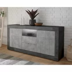 LC Spa Sideboard Urbino I - Hellgrau / Dunkelgrau -Büromöbel Verkäufe 1000306556 211122 15085300069 DETAILS P000000001000306556