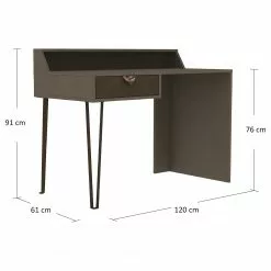 Red Living Schreibtisch Livaro - Vintage Sand / Dunkelbraun -Büromöbel Verkäufe 1000306605 211115 13521600752 SKETCH DETAILS P000000001000306605 sketch