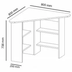 Loftscape Eckschreibtisch Jarsta - Weiß -Büromöbel Verkäufe 1000306608 211115 13520300731 SKETCH DETAILS P000000001000306608 sketch