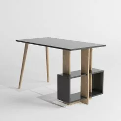 Norrwood Schreibtisch Dassow - Anthrazit / Eiche Dekor -Büromöbel Verkäufe 1000306652 211115 13544600491 DETAILS P000000001000306652